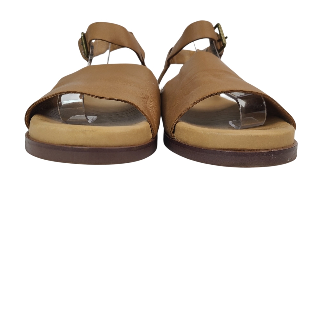 Madewell The Noelle Brown Leather Ankle Strap Comfort Sandals Size 9.5 - Picture 7 of 11